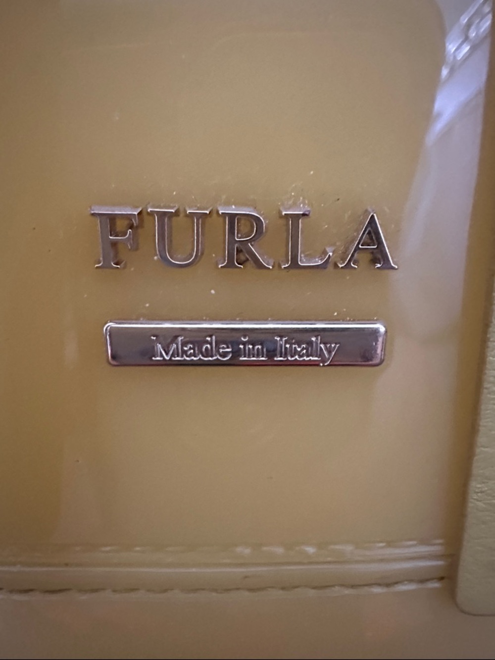 Furla Yellow Jelly Mini Backpack with Floral Studs - Picture 2 of 9